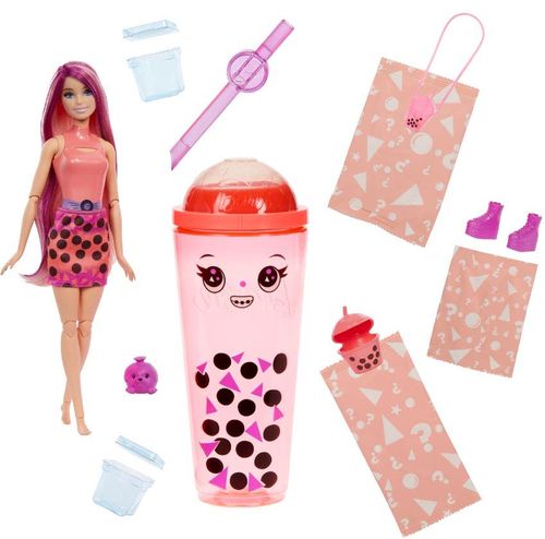 Barbie Muñeca Sorpresa Boba Tea Coral