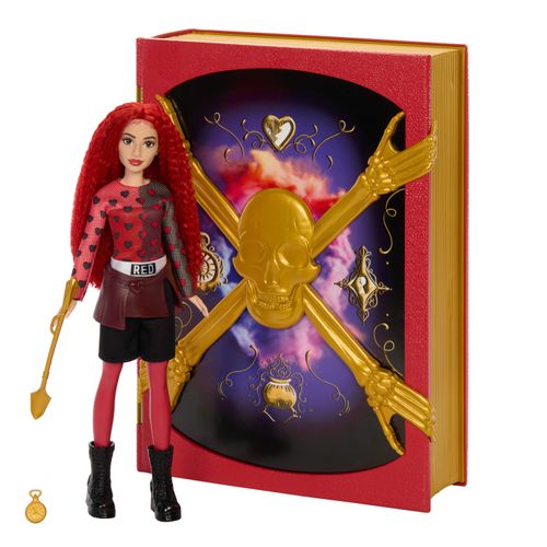 Disney Descendientes Libro Mágico con Hechizos Reales con Muñeca de Red y Caldero Mágico