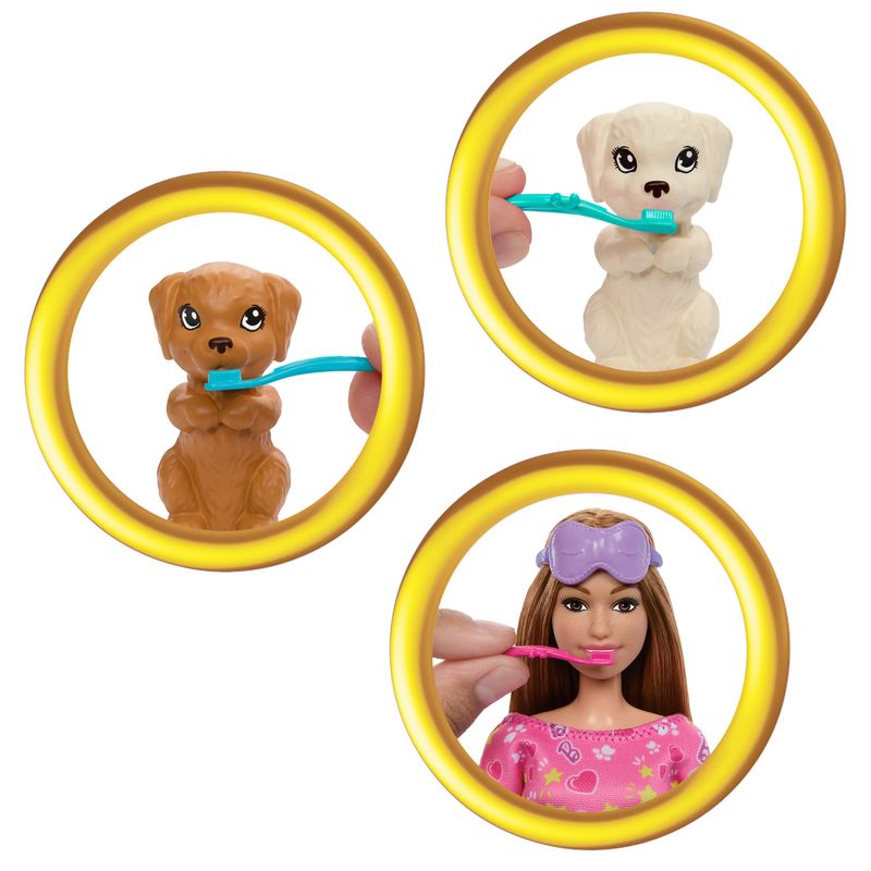 Mattel-Barbie-Set-Fiesta-Pijamas-Con-Perritos-HXN01