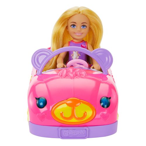 Barbie Muñeca Chelsea con Set de Juegos Auto de Osito