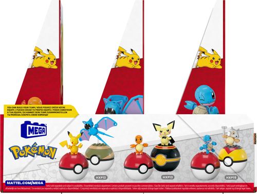 Pokémon 2 Pack Pokébolas Inluye a Pikachu y Zubat Mega Bloks