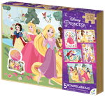 Novelty-Rompecabeza-5-En-1-Caja-de-Madera-Princesas-JCA-3097