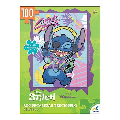 Rompecabezas Stitch Afelpado 100 Piezas