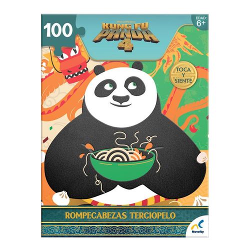 Rompecabezas Kung Fu Panda Afelpado 100 Piezas