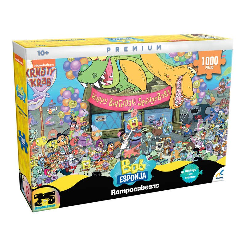 Novelty-Rompecabezas-Premium-De-1000-Pzas-Bob-Esponja-JCA-4321