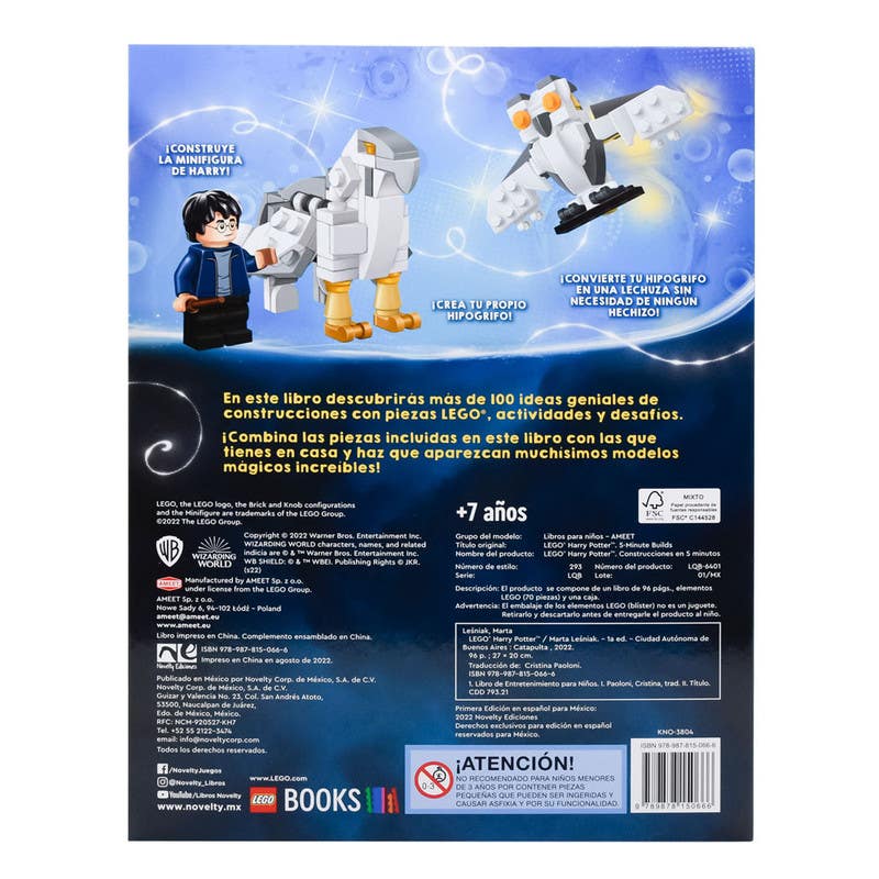 Novelty--Libro-De-Actividades-Lego-5-Minute-Builds-Harry-Potter-KNO-3804