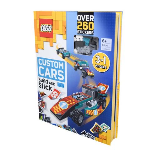 Lego Libro  Construye Y Pega Superautos De Carrera