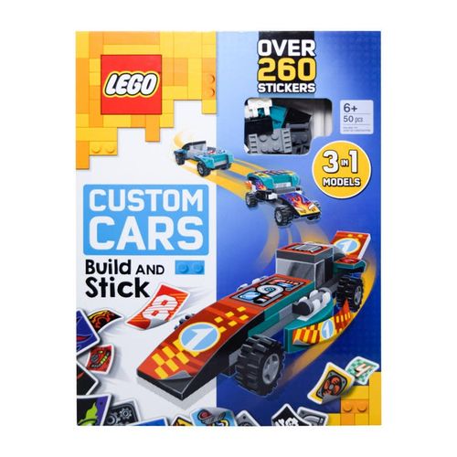 Lego Libro  Construye Y Pega Superautos De Carrera