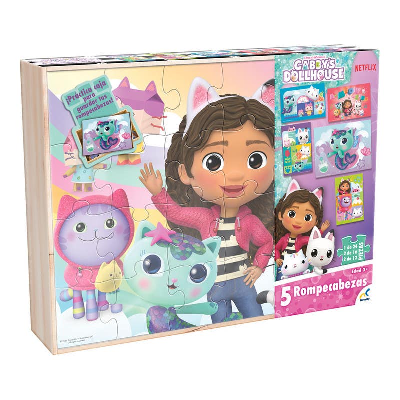 Novelty-Rompecabezas-5-En-1-Gabby-S-Dollhouse-JCA-4150