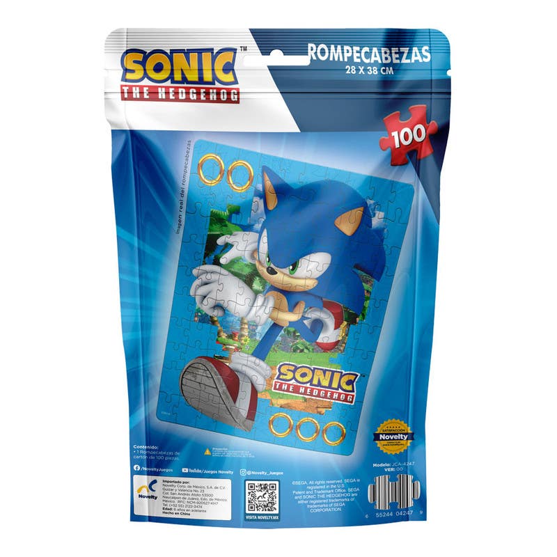 Novelty-Rompecabezas-Bolsa-Foil-Sonic-JCA-4247
