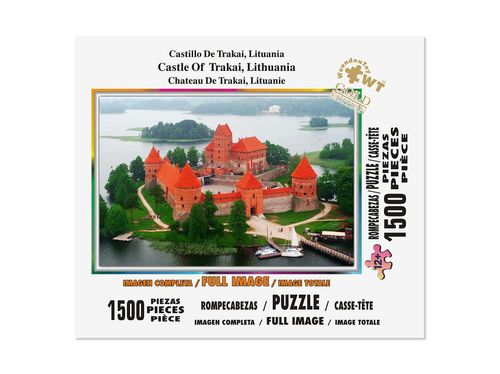 Rompecabezas Castillo De Trakai, Lituania de 1500 Piezas
