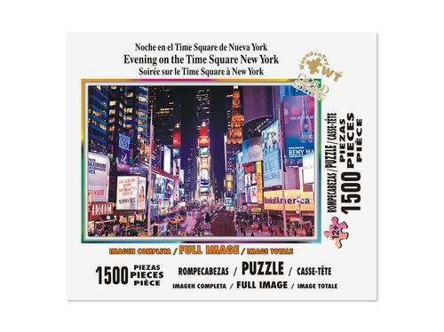 Rompecabezas Noche En El Time Square De NY de 1500 Piezas