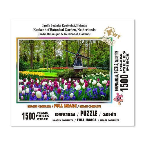 Rompecabezas Jardín Botánico Keukenhof, Holanda de 1500 Piezas