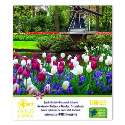 Rompecabezas Jardín Botánico Keukenhof, Holanda de 1500 Piezas