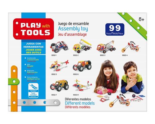Motocicleta Deportiva de Juguete Metálico para Armar