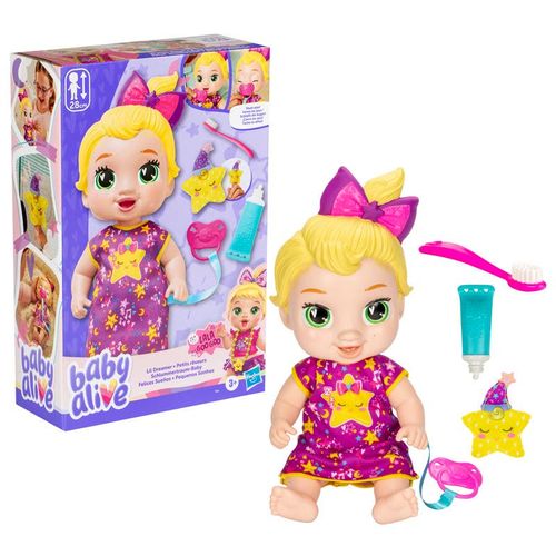 Muñeca Baby Alive Rubia Felices Sueños con Dientes Limpios