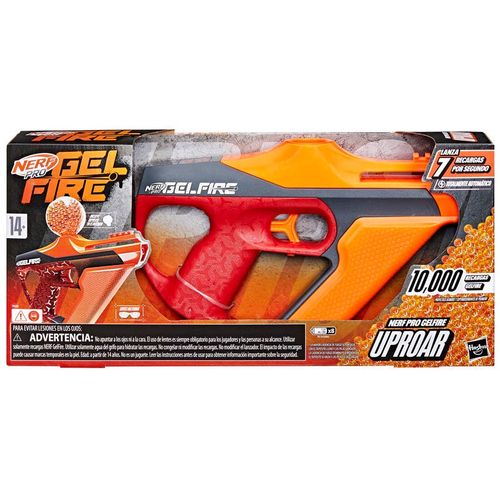 Nerf Lanzador de Gelfire Uproar con Bolsa de 10 mil bolitas y Lentes de Protección