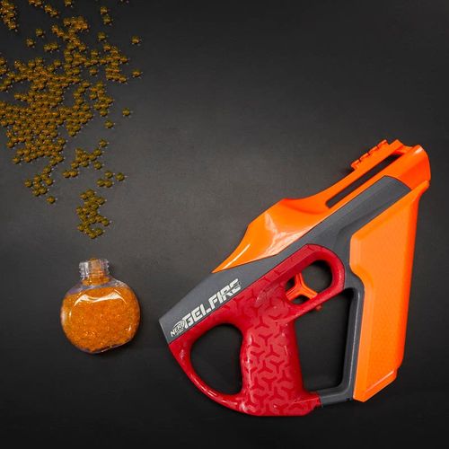 Nerf Lanzador de Gelfire Uproar con Bolsa de 10 mil bolitas y Lentes de Protección
