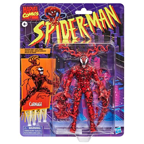 Spiderman Figura de Acción de Carnage, Marvel Legends F9090