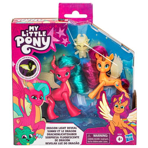 Mi Pequeño Pony Set de 3 Figuras de Dragon Light Reveal