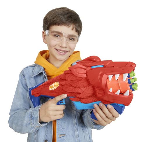 Nerf Lanzador de Dardos Contender Junior Wild Lionfury con 16 Dardos