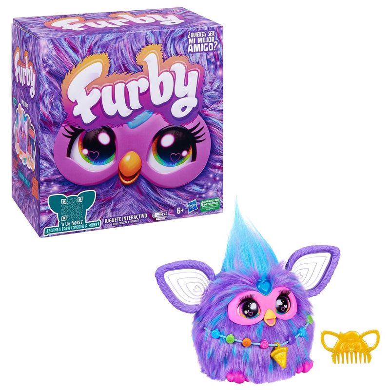 Hasbro-Peluche-Furby-Morado-F6743