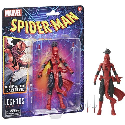 Spiderman Clásico Daredevil Elektra F6572, Figura de Colección