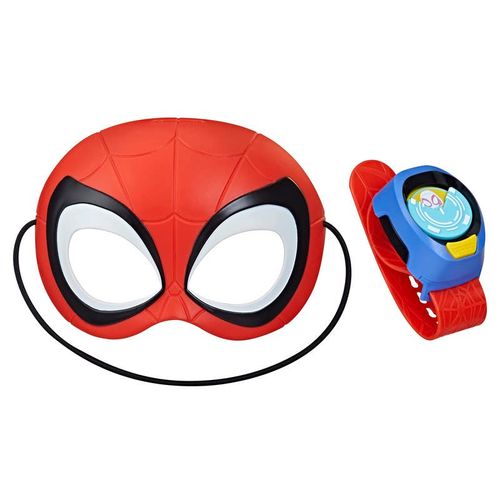 Spiderman Máscara Spidey con Brazalete de comunicación para Niños