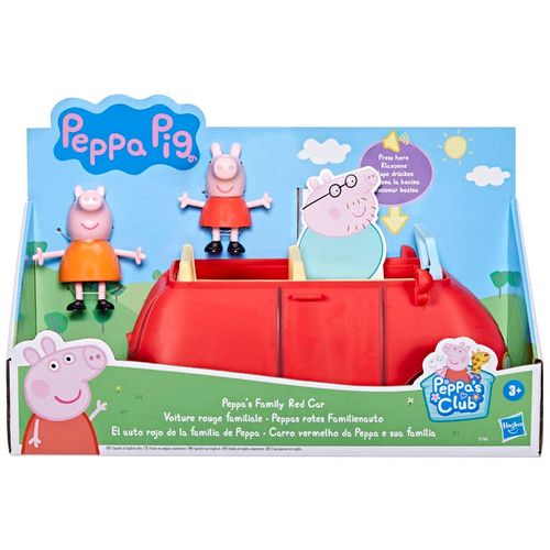 Peppa Pig Carro Rojo con Peppa y George