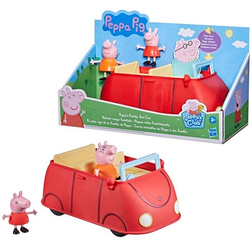 Peppa Pig Carro Rojo con Peppa y George