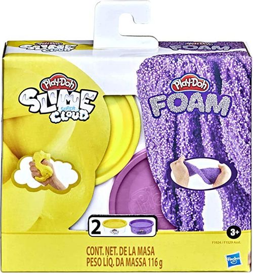 Play-Doh Set de Juegos de Slime y Súper Cloud Amarillo y Morado