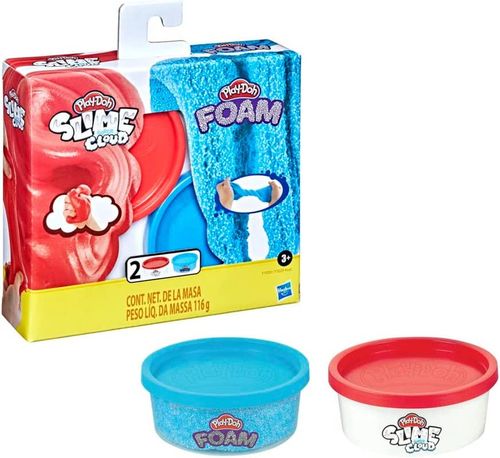 Play-Doh Set de Juegos de Slime y Súper Cloud Azul y Rojo