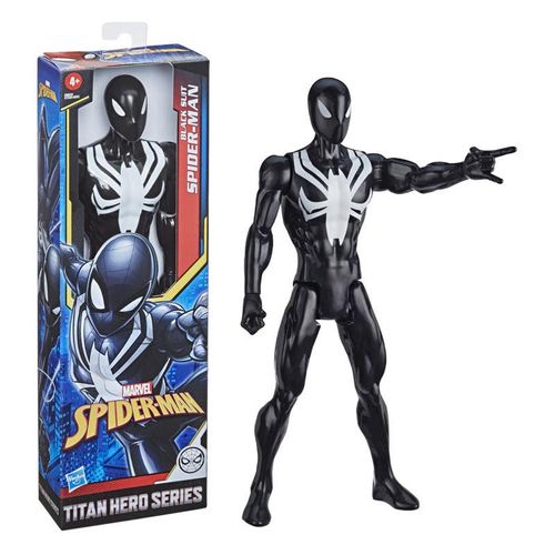 Spiderman Figura de Acción Titán Black Suit