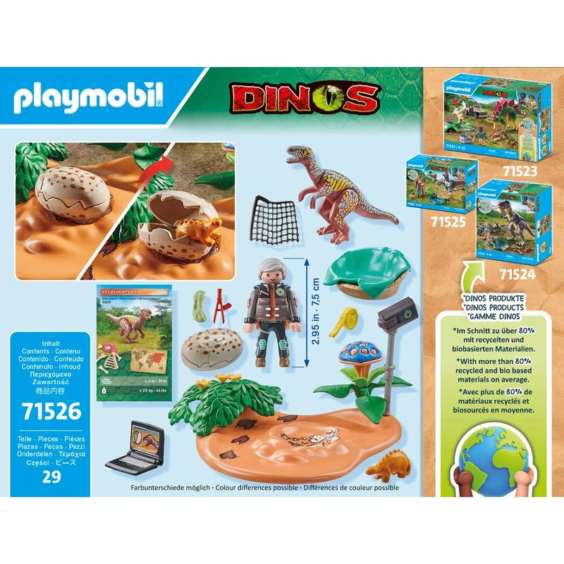 Playmobil-Dinos-Nido-de-estegosaurio-con-ladron-71526