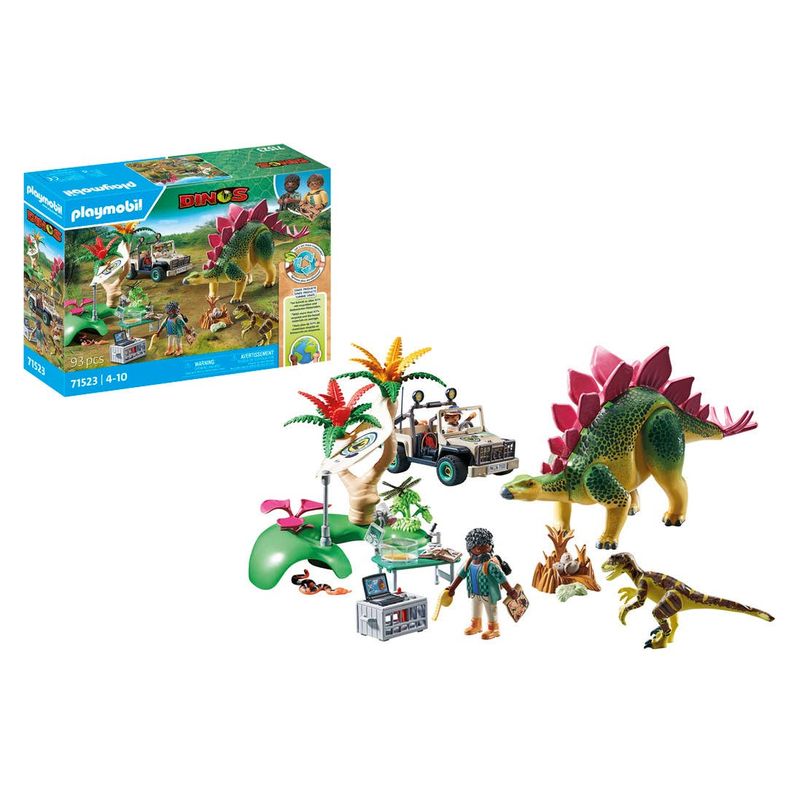 Playmobil-Dinos-Campamento-de-investigacion-dinosaurio-71523