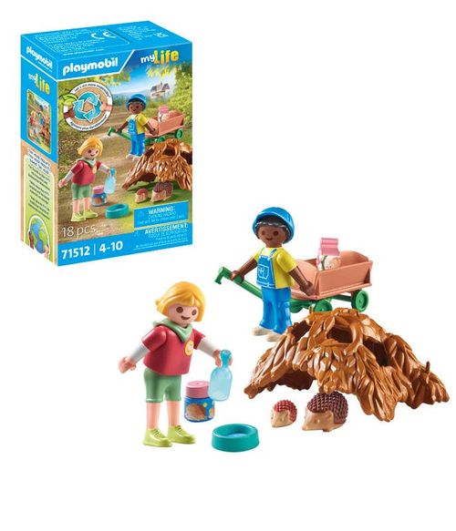 Playmobil 2 Pack Cuidados de la Familia de Erizos