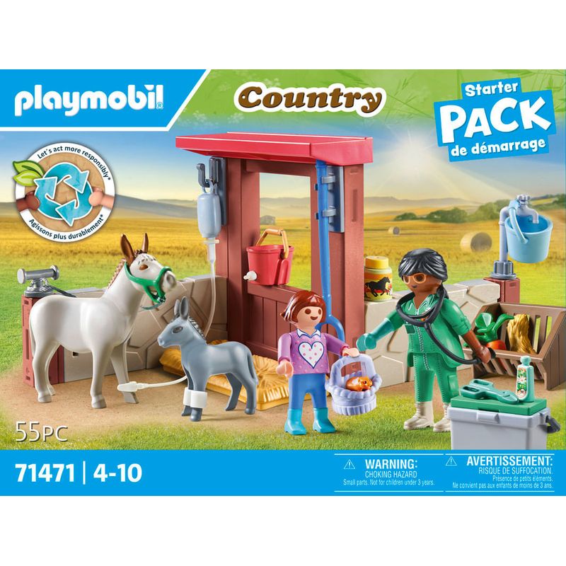 Playmobil-Set-de-Juegos-Veterinaria-de-granja