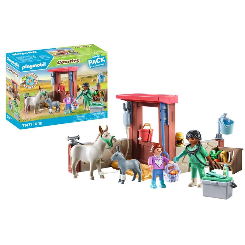 Playmobil-Starter-Packs-Veterinaria-de-granja-71471