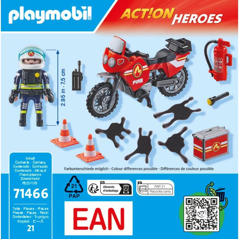 Playmobil-City-Action-Moto-de-bomberos-71466