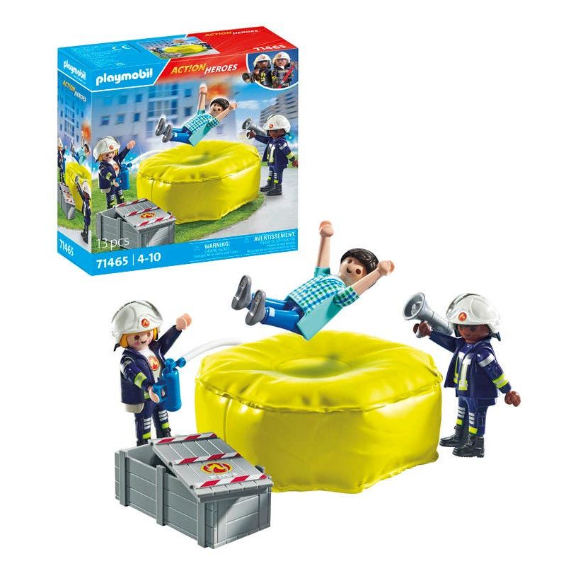 Playmobil-City-Action-Bomberos-con-colchoneta-71465