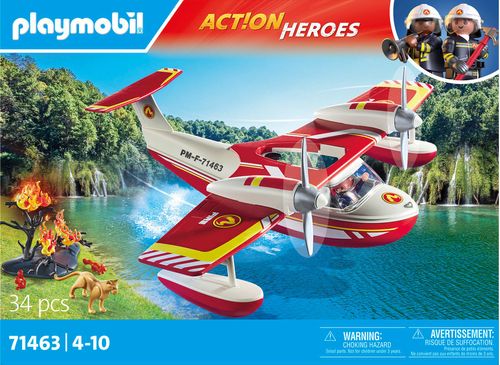 Playmobil Vehículo de Acción  Hidroavión de Bomberos