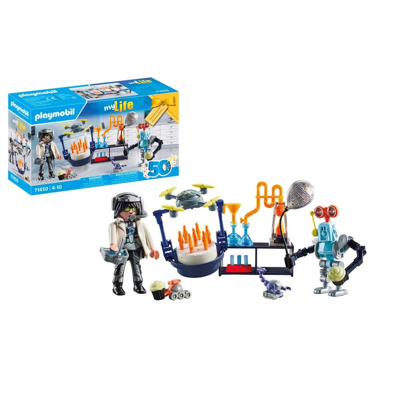Playmobil-Gift-Sets-Investigador-con-robots-71450