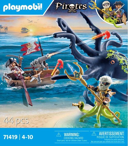 Playmobil Set de Juegos Piratas vs Pulpo Gigante