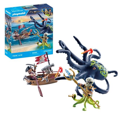 Playmobil Set de Juegos Piratas vs Pulpo Gigante