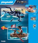 Playmobil-Pirates-Batalla-con-pulpo-gigante-71419