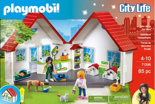 Playmobil Set de Juegos Tienda de Mascotas Portátil