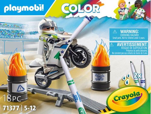 Playmobil Pinta con Crayola Moto