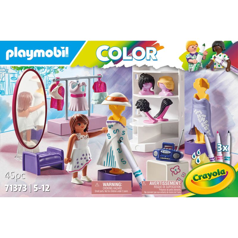 Playmobil-Crayola-Set-de-Juego-Camerino-Fashion-Fest