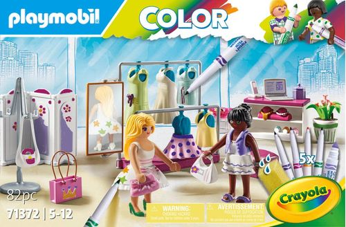 Playmobil Crayola Set de Juego Backstage Fashion Fest