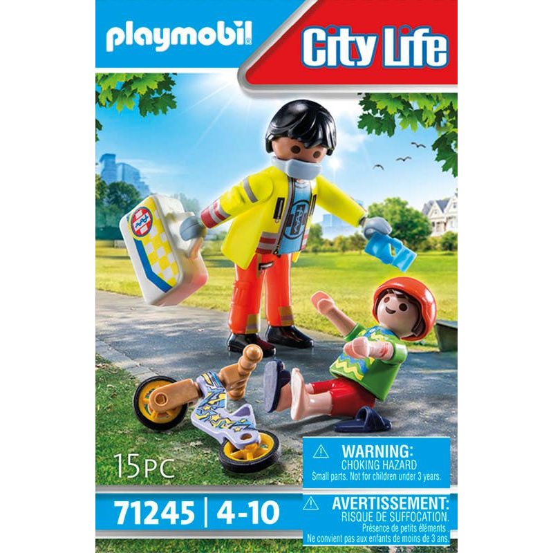 Playmobil-Rescue-Paramedico-con-paciente-71245